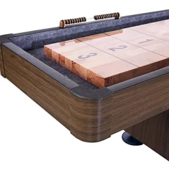 Hathaway Challenger Shuffleboard Table Walnut Finish