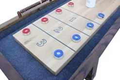 Hathaway Cheyenne 12′ Shuffleboard Table Rustic Oak