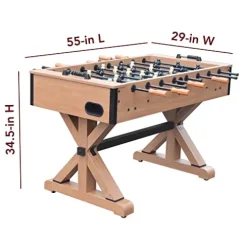 Hathaway Daulton Competition Foosball Table Oak/Black