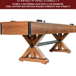 Hathaway Daulton 9-ft Shuffleboard Table White Oak Finish