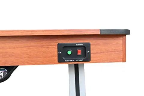 Hathaway Dorsett 60-in Air Hockey Table LED Scoring Wood Grain/Silver/Black