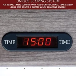 Hathaway Driftwood 7-ft Air Hockey Table Tennis Combination Woodgrain