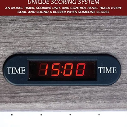 Hathaway Driftwood 7-ft Air Hockey Table Tennis Combination Woodgrain