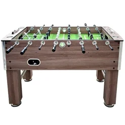 Hathaway Driftwood 56-in Premium Competition Foosball Table Driftwood/Green