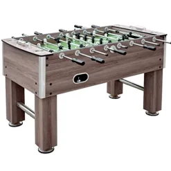 Hathaway Driftwood 56-in Premium Competition Foosball Table Driftwood/Green