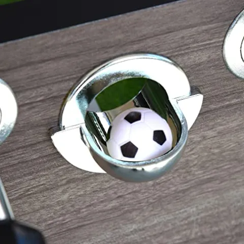 Hathaway Driftwood 56-in Premium Competition Foosball Table Driftwood/Green