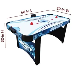 Hathaway Enforcer 5.5-ft Air Hockey Table with Electronic Scoring Blue/White
