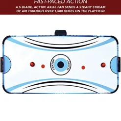 Hathaway Enforcer 5.5-ft Air Hockey Table with Electronic Scoring Blue/White