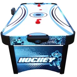 Hathaway Enforcer 5.5-ft Air Hockey Table with Electronic Scoring Blue/White