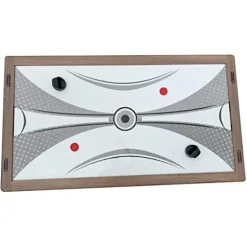 Hathaway Excalibur 6-ft Air Hockey Table with Table Tennis Top Driftwood Black