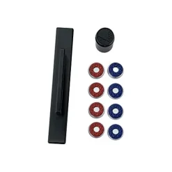 Hathaway Excalibur 9-Ft Shuffleboard Table Rustic Driftwood Finish Black