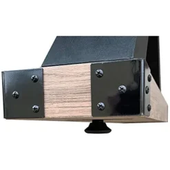 Hathaway Excalibur 9-Ft Shuffleboard Table Rustic Driftwood Finish Black