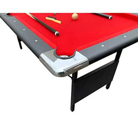 Hathaway Fairmont Portable 6-Ft Pool & Billiard Table Red