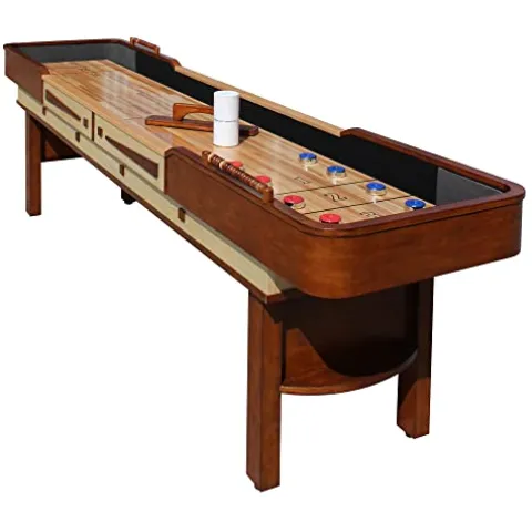 Hathaway 12-ft Shuffleboard Table Walnut