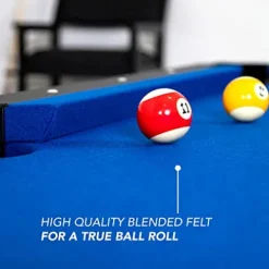 Hathaway Hustler 8-ft Pool Table with Ball Return Blue