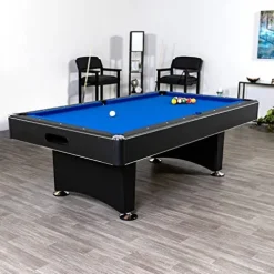 Hathaway Hustler 8-ft Pool Table with Ball Return Blue