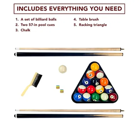 Hathaway Jupiter 7-ft Pool Table Black