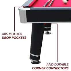 Hathaway Jupiter 7-ft Pool Table Black