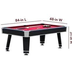 Hathaway Jupiter 7-ft Pool Table Black