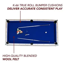 Hathaway Logan 7-ft Pool Table Combo Set with Benches – Rustic Gray Barnwood