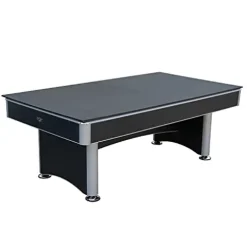 Hathaway Maverick II 7-Foot Pool and Table Tennis Multi Game Black