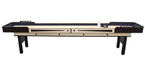 Hathaway Merlot 12′ Shuffleboard Table Espresso Natural