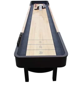 Hathaway Merlot 12′ Shuffleboard Table Espresso Natural