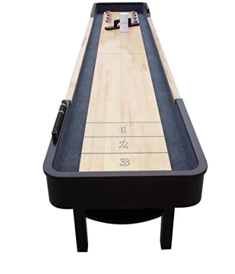 Hathaway Merlot 12′ Shuffleboard Table Espresso Natural
