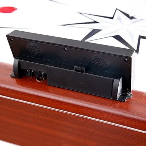 Hathaway Midtown 6′ Air Hockey Family Game Table Cherry Wood