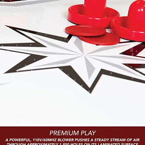 Hathaway Midtown II 6-ft Air Hockey Family Game Table Dark Cherry Wood