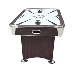 Hathaway Midtown II 6-ft Air Hockey Family Game Table Dark Cherry Wood