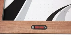 Hathaway Midtown 72-in Air Hockey Table LED Scoring Cherry Finish White Oak