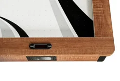 Hathaway Midtown 72-in Air Hockey Table LED Scoring Cherry Finish White Oak