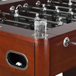 Hathaway Millennium 55-in Pro Series Foosball Table Mahogany/Black
