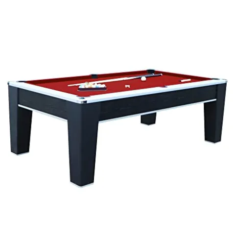 Hathaway Mirage 88-in Pool Table Black/Red