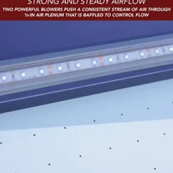 Hathaway Phantom II 7.5-ft Air Hockey Game Table Blue/White/Silver