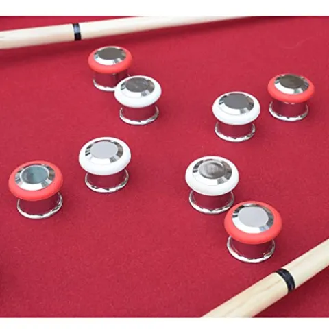 Hathaway Renegade II 54-in Bumper Pool Table Walnut / Red