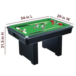 Hathaway Renegade 54-In Slate Bumper Pool Table Black/Green