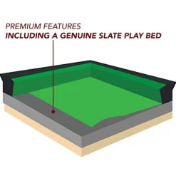 Hathaway Renegade 54-In Slate Bumper Pool Table Black/Green