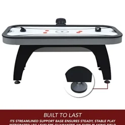 Hathaway Silverstreak Air Hockey Game Table Black
