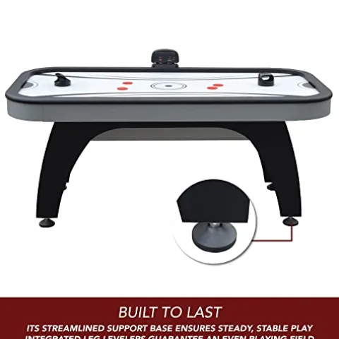 Hathaway Silverstreak Air Hockey Game Table Black