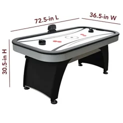 Hathaway Silverstreak Air Hockey Game Table Black