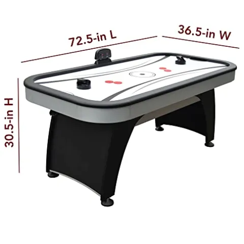 Hathaway Silverstreak Air Hockey Game Table Black