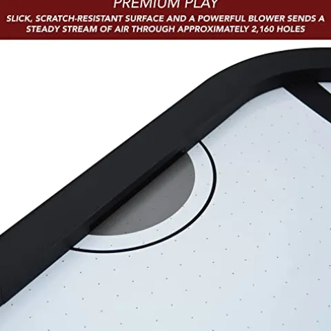 Hathaway Silverstreak Air Hockey Game Table Black