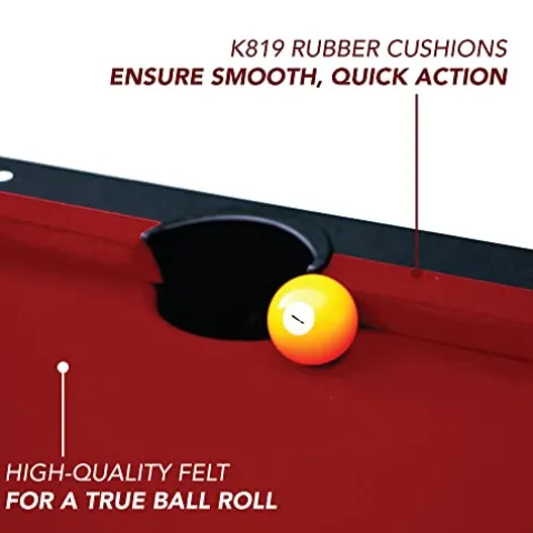 Hathaway Spartan 6-ft Pool Table with Table Tennis Top Black