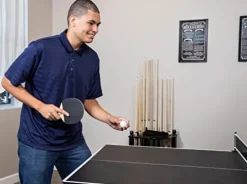 Hathaway Spartan 6-ft Pool Table with Table Tennis Top Black