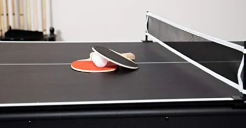 Hathaway Spartan 6-ft Pool Table with Table Tennis Top Black