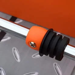 Hathaway Trailblazer 56-Inch Foosball Table with Electronic Scoring Black/Orange