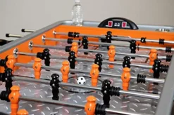 Hathaway Trailblazer 56-Inch Foosball Table with Electronic Scoring Black/Orange