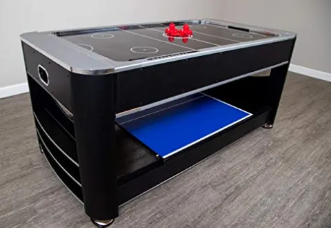 Hathaway Triple Threat 6-ft 3-in-1 Multi Game Table Black